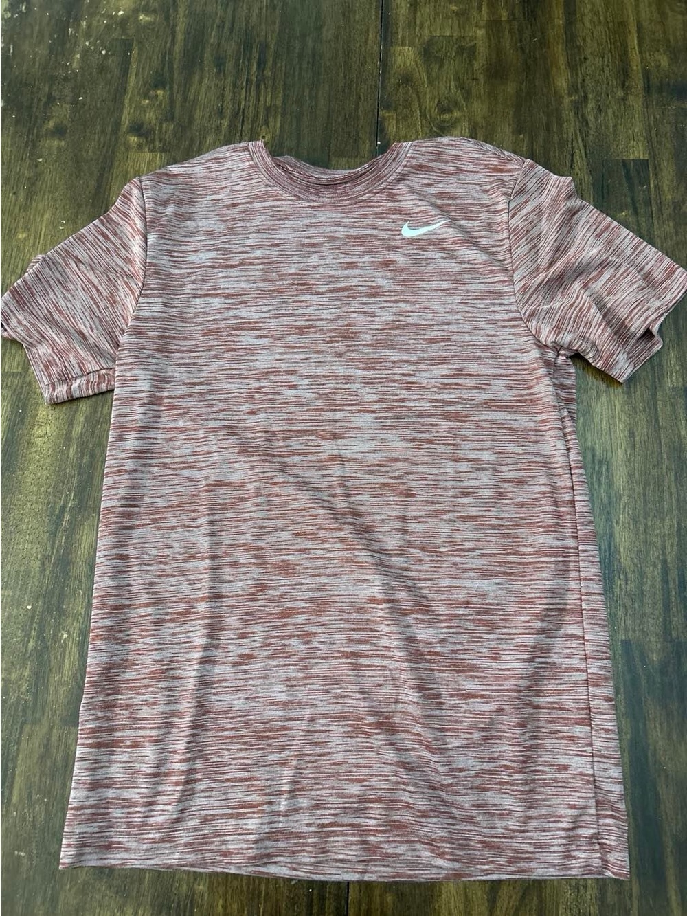 Nike Red Heather Performance Short Sleeve Tee